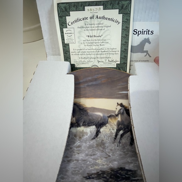 Horse plate Bradford Exchange Limited Edition - Picture 3 of 3